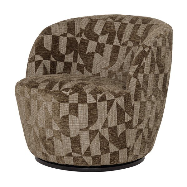 Obrotowy fotel w kolorze khaki Serra – WOOOD-image-2