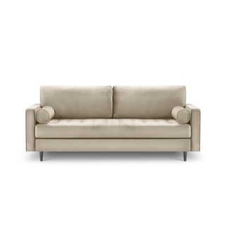 Beżowa aksamitna sofa Milo Casa Santo, 219 cm