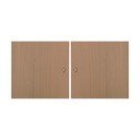 Drzwiczki w dekorze dębu do modułowych systemów półek 2 szt. 32x33 cm Mistral Kubus – Hammel Furniture