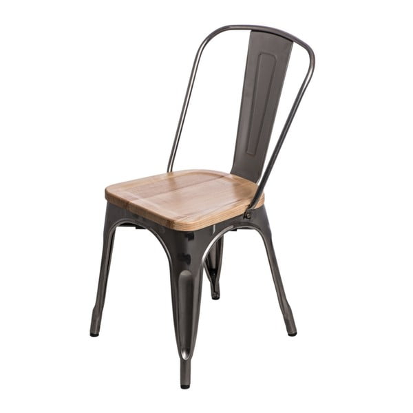 Metalowe krzesło D2 Paris Ash Wood
