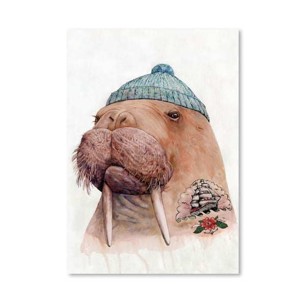 Plakat "Tattooed Walrus", 30x42 cm