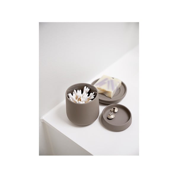 Brązowa porcelanowa mydelniczka Nova One – Zone-image-1