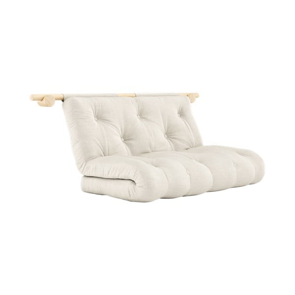 Lniana rozkładana sofa w naturalnym kolorze 135 cm Hooked – Karup Design