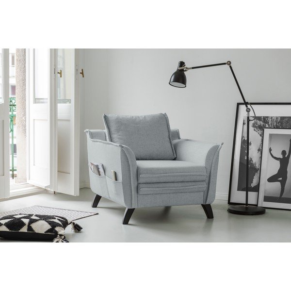 Jasnoszary fotel Miuform Charming Charlie-image-2