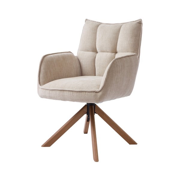 Kremowe tapicerowane fotele jadalniane zestaw 2 szt. Marilla – Unique Furniture