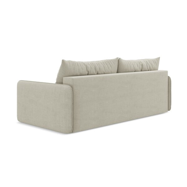 Kremowa rozkładana/ze schowkiem sofa 216 cm Nanea – Makamii-image-4
