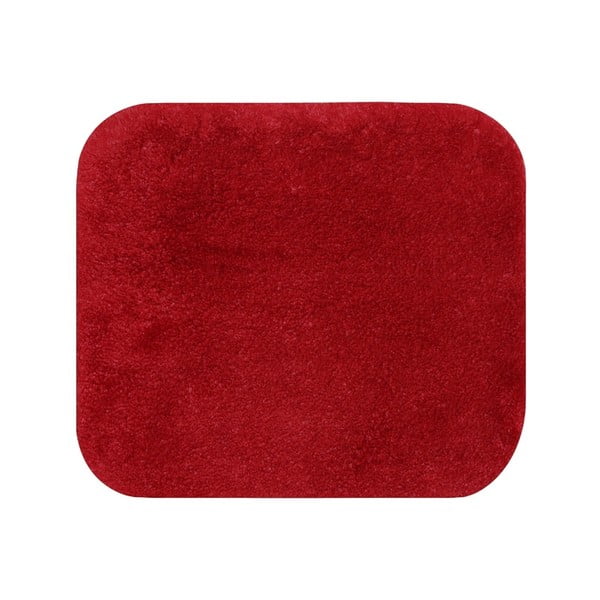 Czerwony dywanik łazienkowy Confetti Miami, 50x57 cm