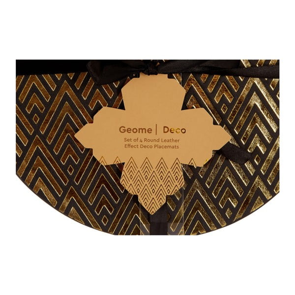 Maty stołowe ze sztucznej skóry i kartonu zestaw 4 szt. ø 25 cm Geome – Premier Housewares-image-1