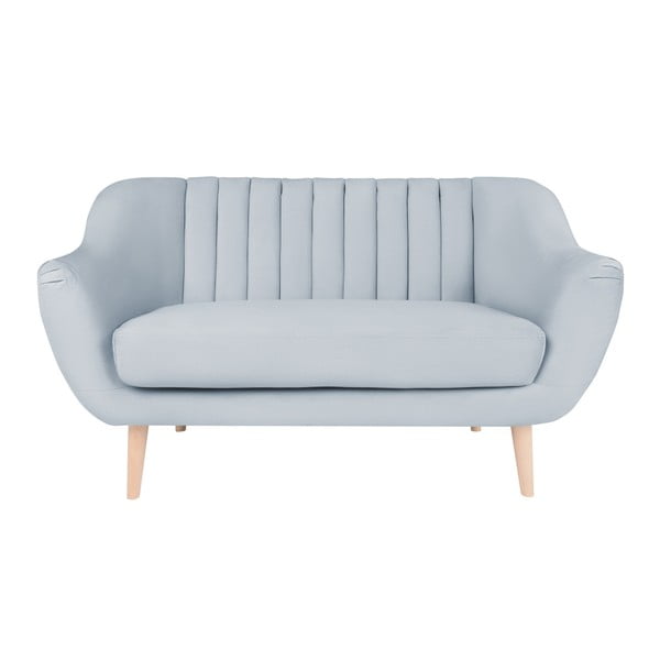 Błękitna sofa 2-osobowa Micadoni Home Vincente