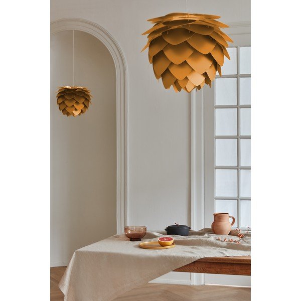 Abażur w kolorze ochry ø 40 cm Aluvia Mini – UMAGE-image-1