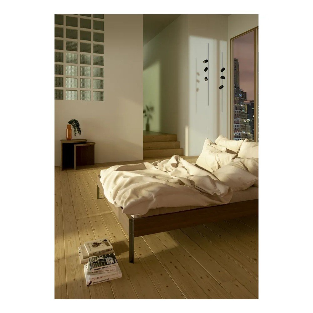 Łóżko dwuosobowe z litego drewna sosnowego bez zagłówka ze stelażem 160x200 cm w naturalnym kolorze Core – Karup Design (zdjęcie 4)