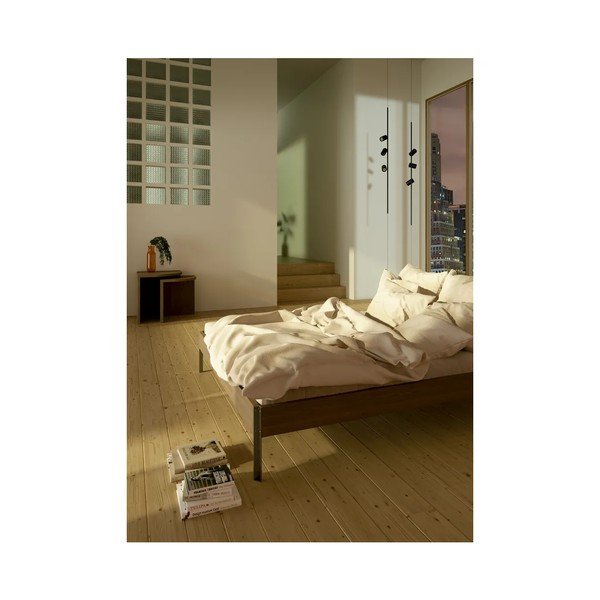 Łóżko dwuosobowe z litego drewna sosnowego bez zagłówka ze stelażem 180x200 cm w naturalnym kolorze Core – Karup Design-image-4