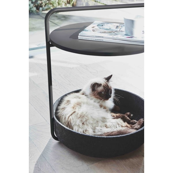 Okrągły stolik ø 50 cm Tavolino Black – MiaCara-image-1