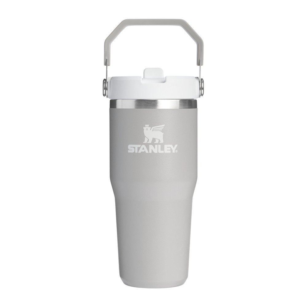 Jasnoszary termos ze stali nierdzewnej 410 ml IceFlow™ Flip Straw 2.0 Tumbler Ash – Stanley