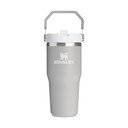 Jasnoszary termos ze stali nierdzewnej 410 ml IceFlow™ Flip Straw 2.0 Tumbler Ash – Stanley