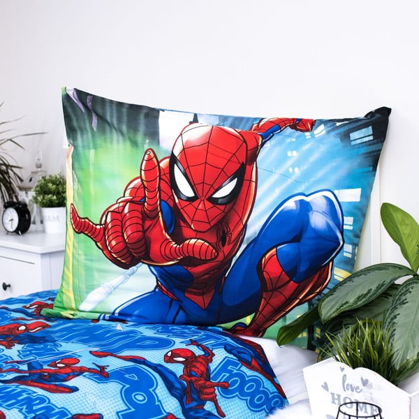 Bawełniana jednoosobowa pościel dziecięca 140x200 cm Spider-man – Jerry Fabrics-image-1