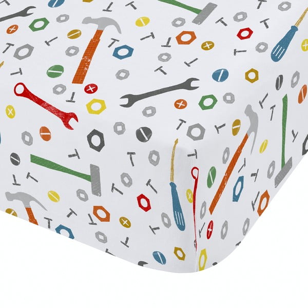 Prześcieradło dziecięce do łóżeczka z gumką 70x140 cm Digger Dreams – Catherine Lansfield