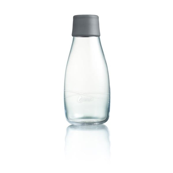 Szara butelka ze szkła ReTap, 300 ml