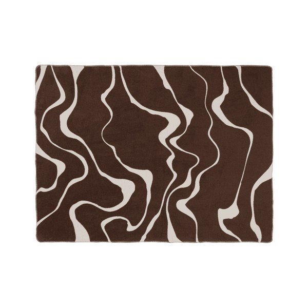 Brązowo-kremowy koc 150x200 cm Felu – noo.ma