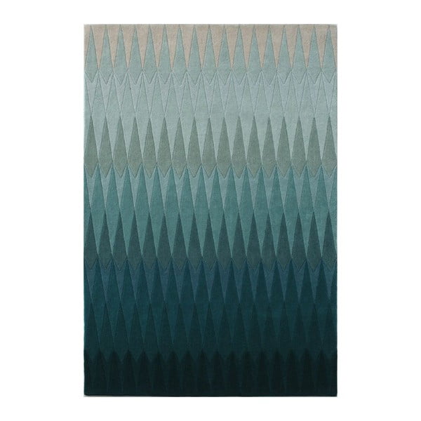 Wełniany dywan Acacia Petrol, 170x240 cm