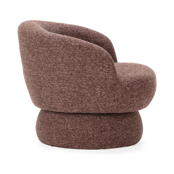 Fioletowy/brązowy obrotowy fotel Dali – MOME-image-3