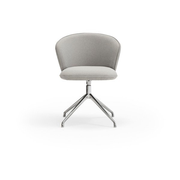 Jasnoszare tapicerowane fotele jadalniane zestaw 2 szt. Add – Teulat-image-1