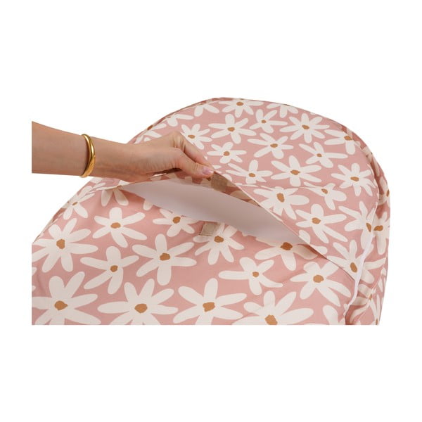 Różowy kokon dla niemowląt Blush Daisies – Malomi Kids-image-1