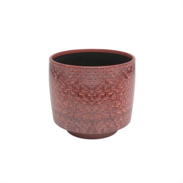 Ceramiczna ręcznie wykonana osłonka na doniczkę ø 21 cm Minerva – Artevasi-image-2