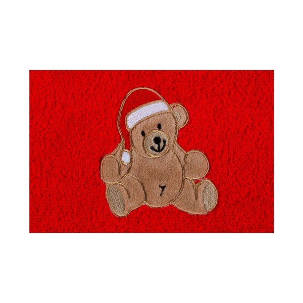 Ręcznik Christmas Teddy Red, 30x50 cm-image-1
