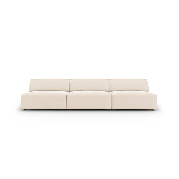 Kremowa aksamitna sofa 240 cm Jodie – Micadoni Home