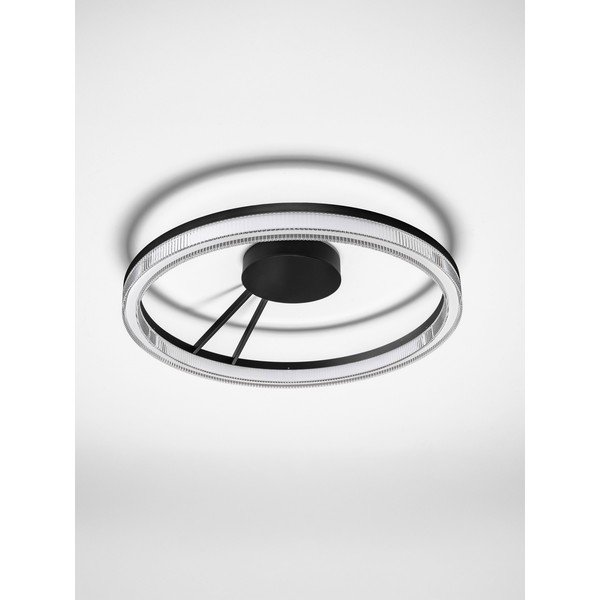 Aluminiowa lampa sufitowa LED ze ściemniaczem w kolorze matowej czerni z kloszem ze szkła akrylowego Lonela – Nova Luce-image-4