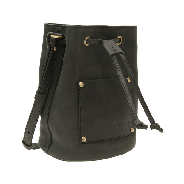 Skórzany plecak Knapsack, czarny-image-1