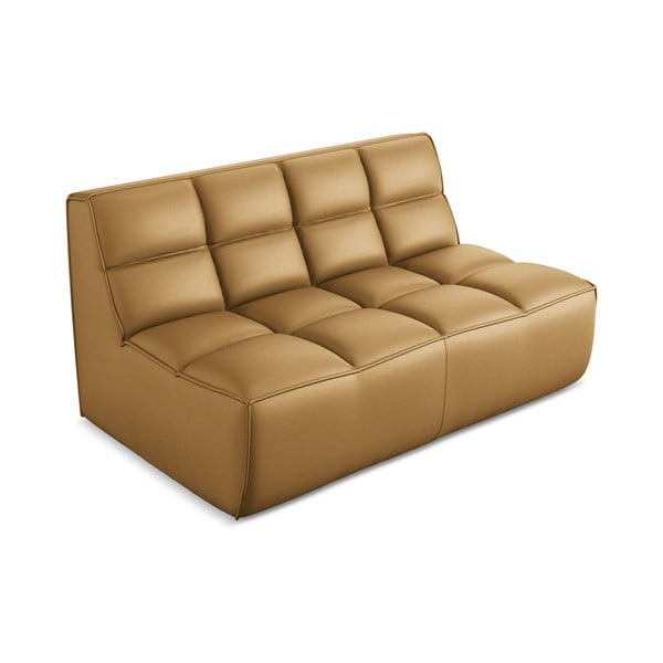 Koniakowy moduł sofy z imitacji skóry Kalai – Makamii-image-2