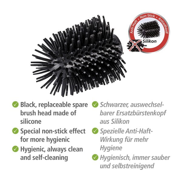 Wymienna silikonowa głowica szczotki do WC Wenko, ø 7,5 cm-image-2