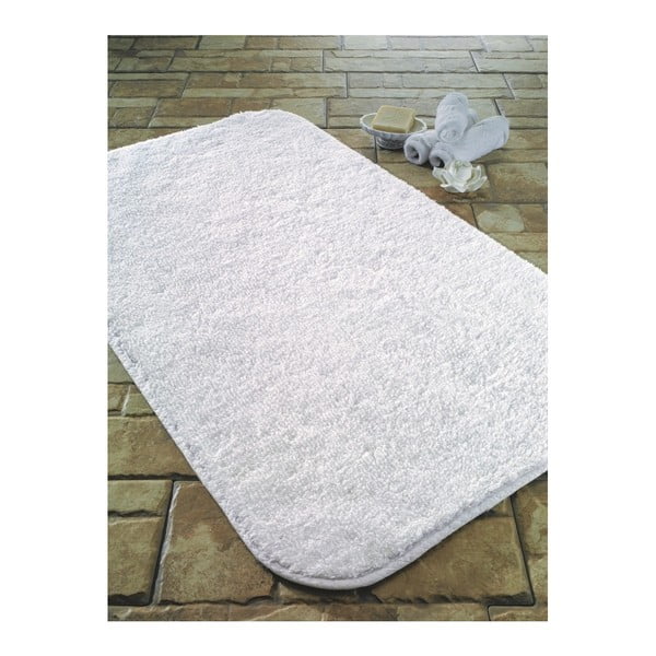 Biały dywanik łazienkowy Confetti Bathmats Cotton, 50x60 cm