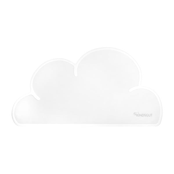 Biała silikonowa mata stołowa Kindsgut Cloud, 49x27 cm
