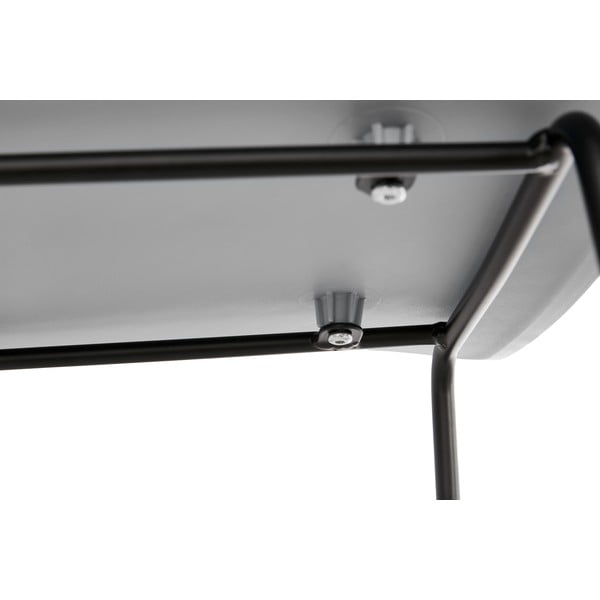 Szary hoker z czarnymi nogami Kokoon Slade, wys. siedziska 76 cm-image-1