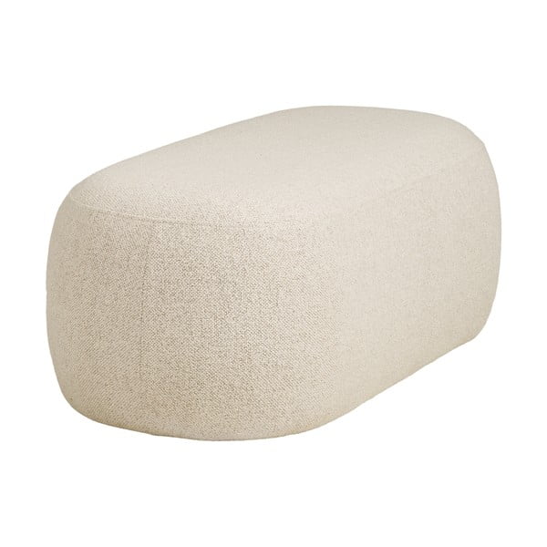 Beżowa ławka z materiału bouclé Blossomville – House Nordic-image-3