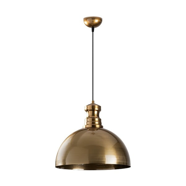 Lampa wisząca w kolorze złota z metalowym kloszem ø 40 cm Berceste – Opviq lights