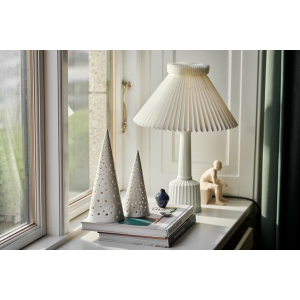 Biały świąteczny świecznik z porcelany kostnej Kähler Design Nobili, wys. 30 cm-image-2