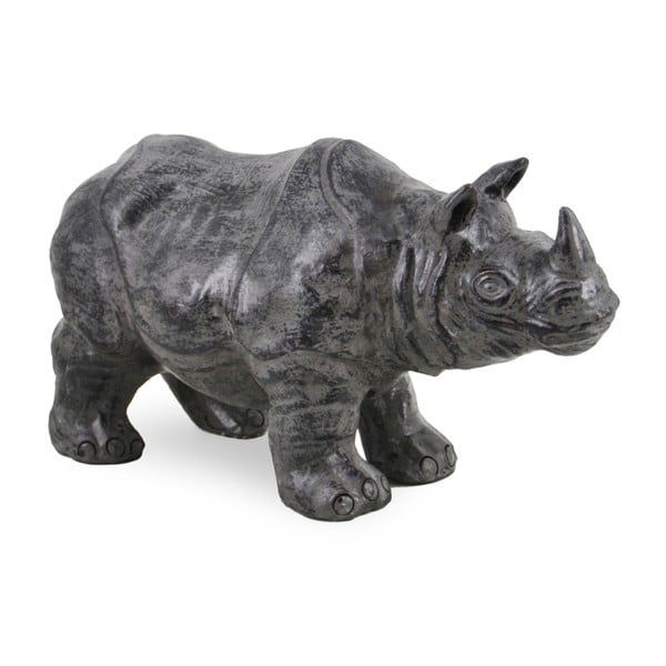 Dekoracja w kształcie nosorożca z terakoty Moycor, 45x25 cm