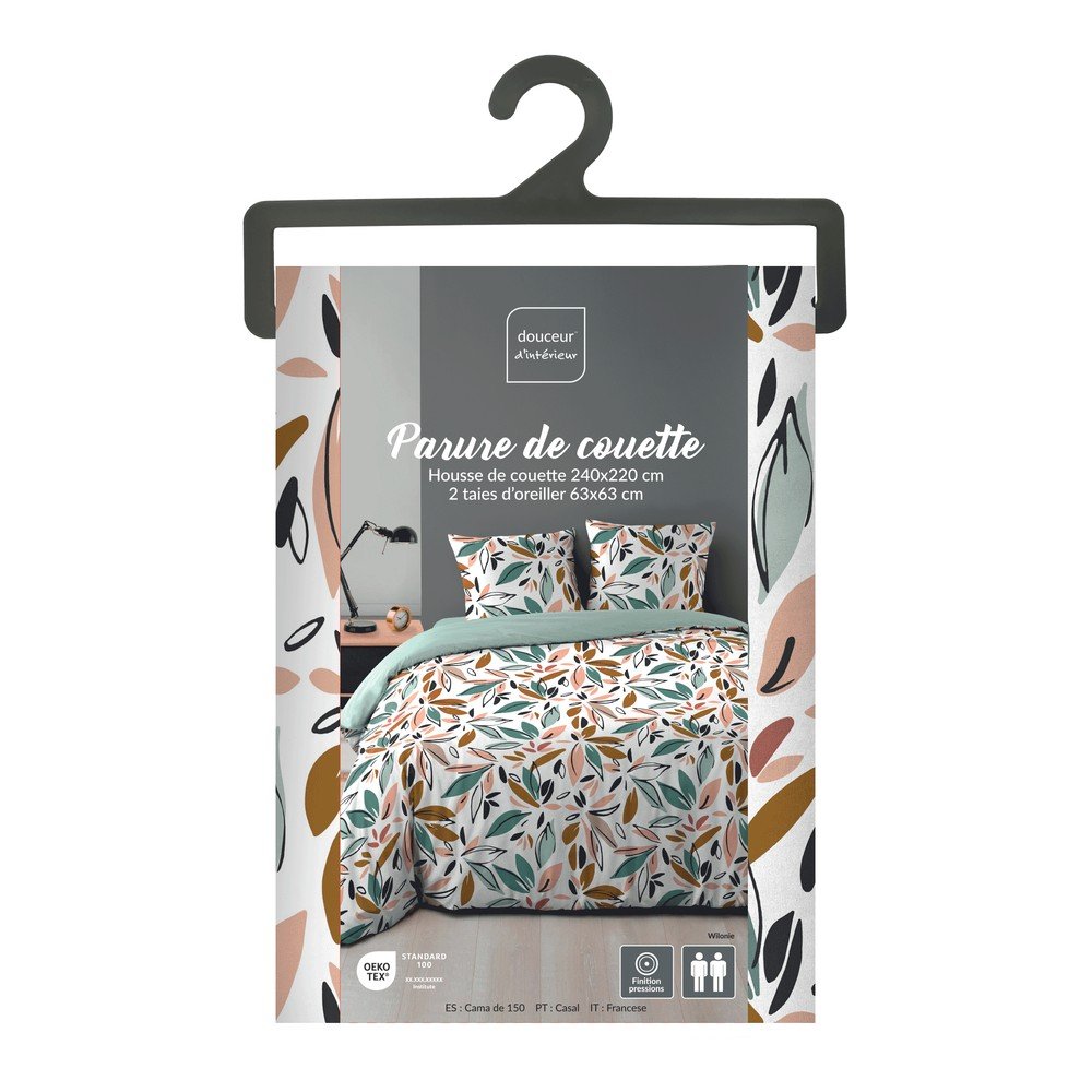 Pościel dwuosobowa z mikrowłókna 240x220 cm Wilonie – douceur d'intérieur (zdjęcie 6)