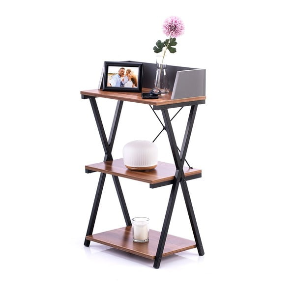 Biurko z blatem w dekorze orzecha 30x50 cm Hexe – Homede-image-3