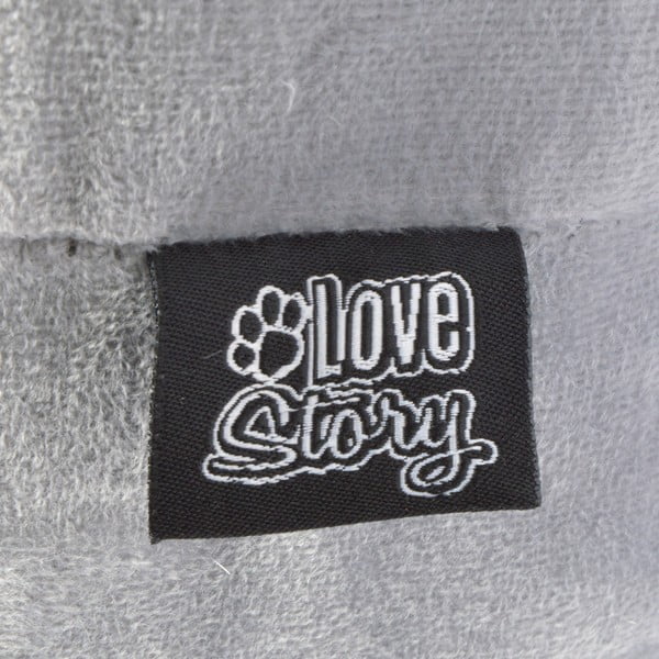 Szara budka dla kota 38x35 cm – Love Story-image-2