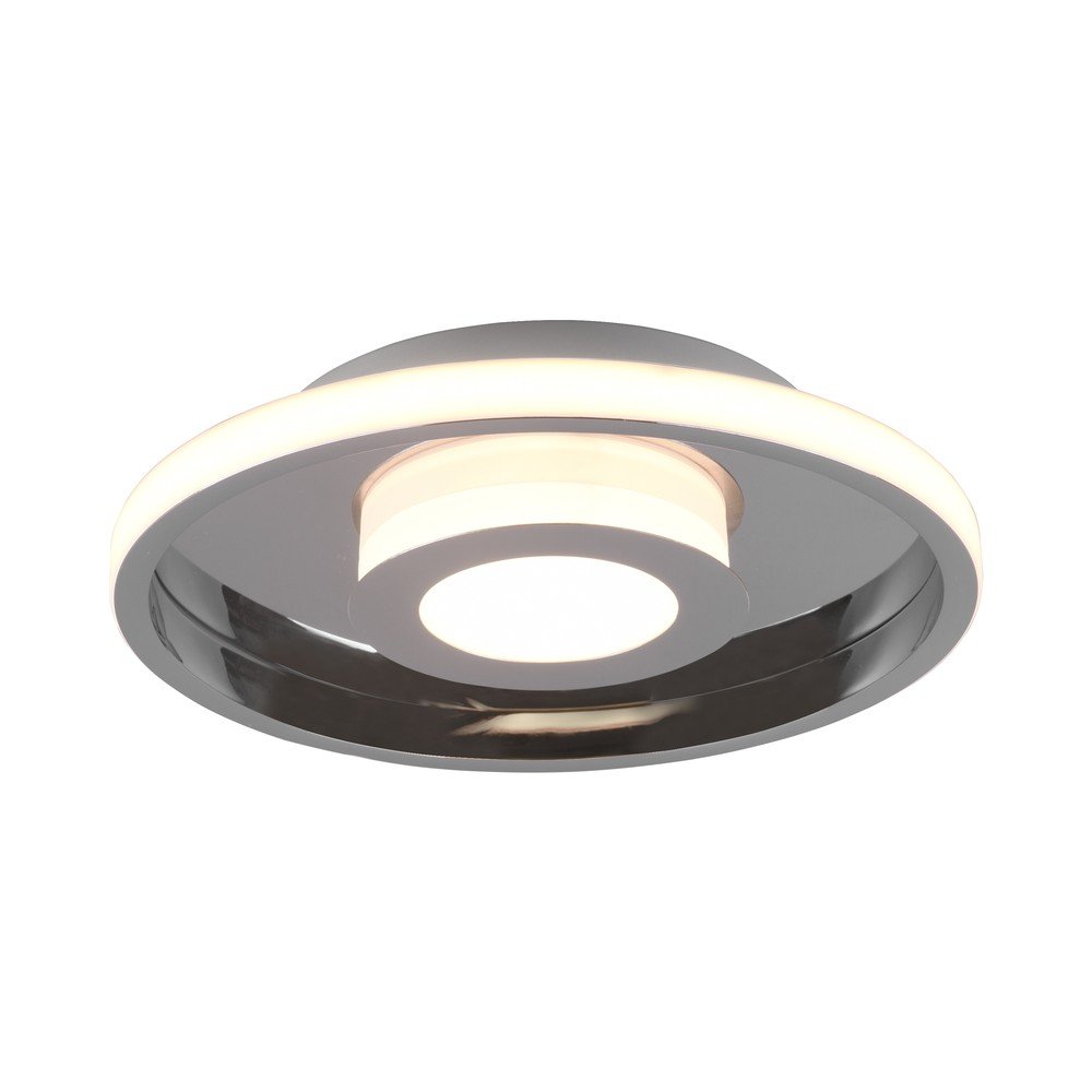Metalowa lampa sufitowa LED w kolorze błyszczącego srebra ø 30 cm Ascari – Trio (zdjęcie 5)