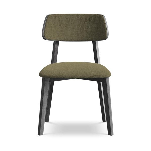 Zielone krzesło z litego drewna Niu – Makamii-image-1