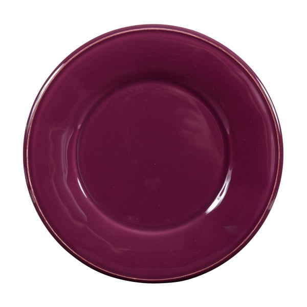 Fioletowy ceramiczny talerz deserowy Côté Table Constance
