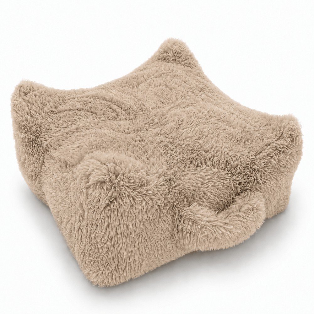 Dziecięcy worek do siedzenia w jasnym naturalnym kolorze Mammoth – Meowbaby