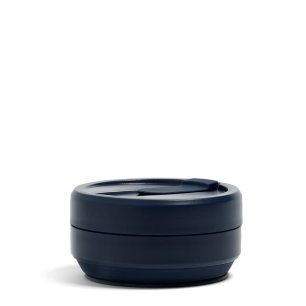 Granatowy składany kubek podróżny Stojo Biggie Denim, 470 ml-image-1
