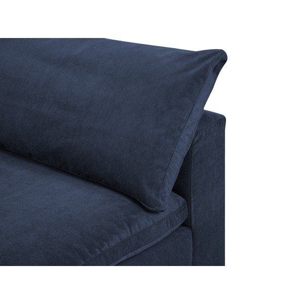Ciemnoniebieska środkowa część sztruksowej sofy modułowej Windsor & Co Sofas Galaxy-image-4